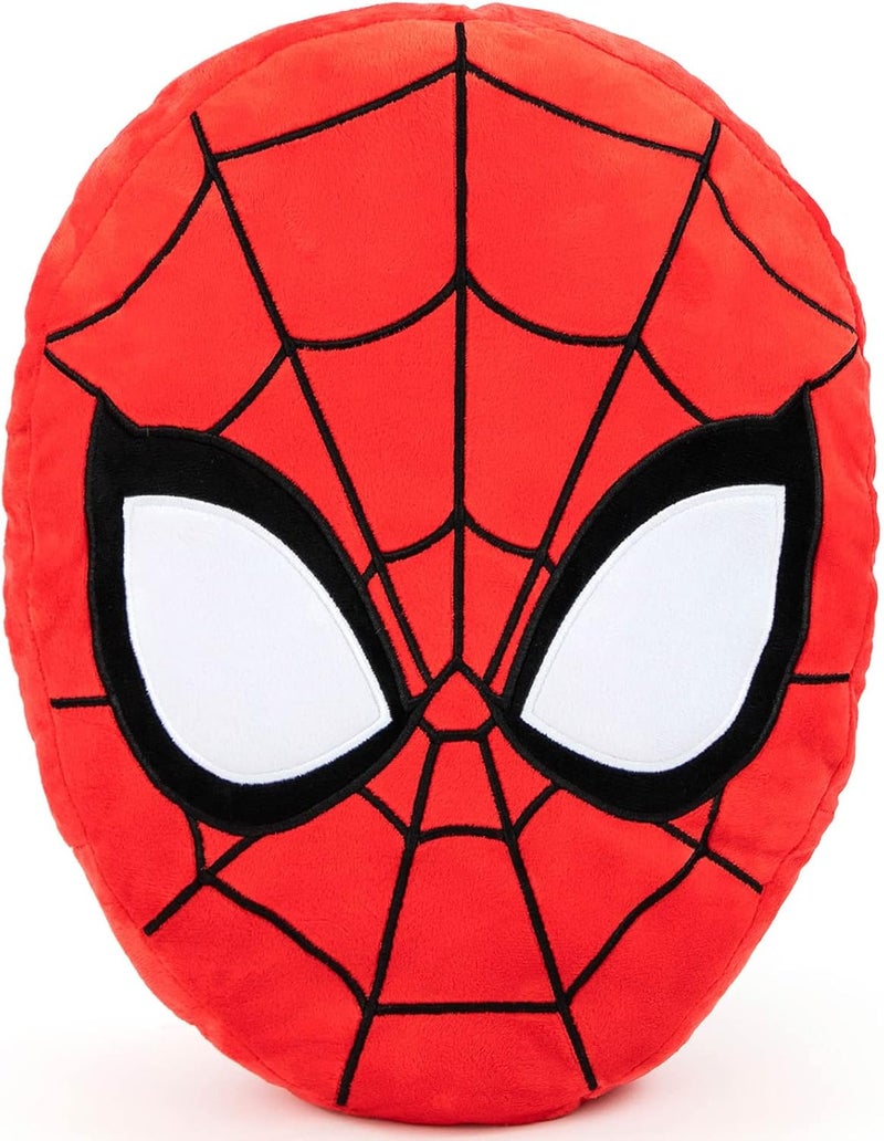 Jay Franco Marvel Spiderman Shaped Decorative Pillow - Kids Super Soft Throw Plush Pillow - Measures 15 Inches (Official Marvel Product) - Image 1